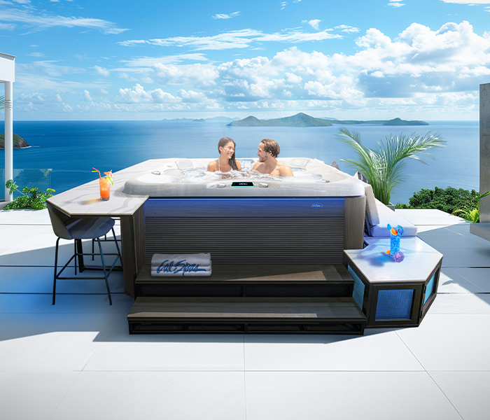 Calspas hot tub being used in a family setting - Glendale